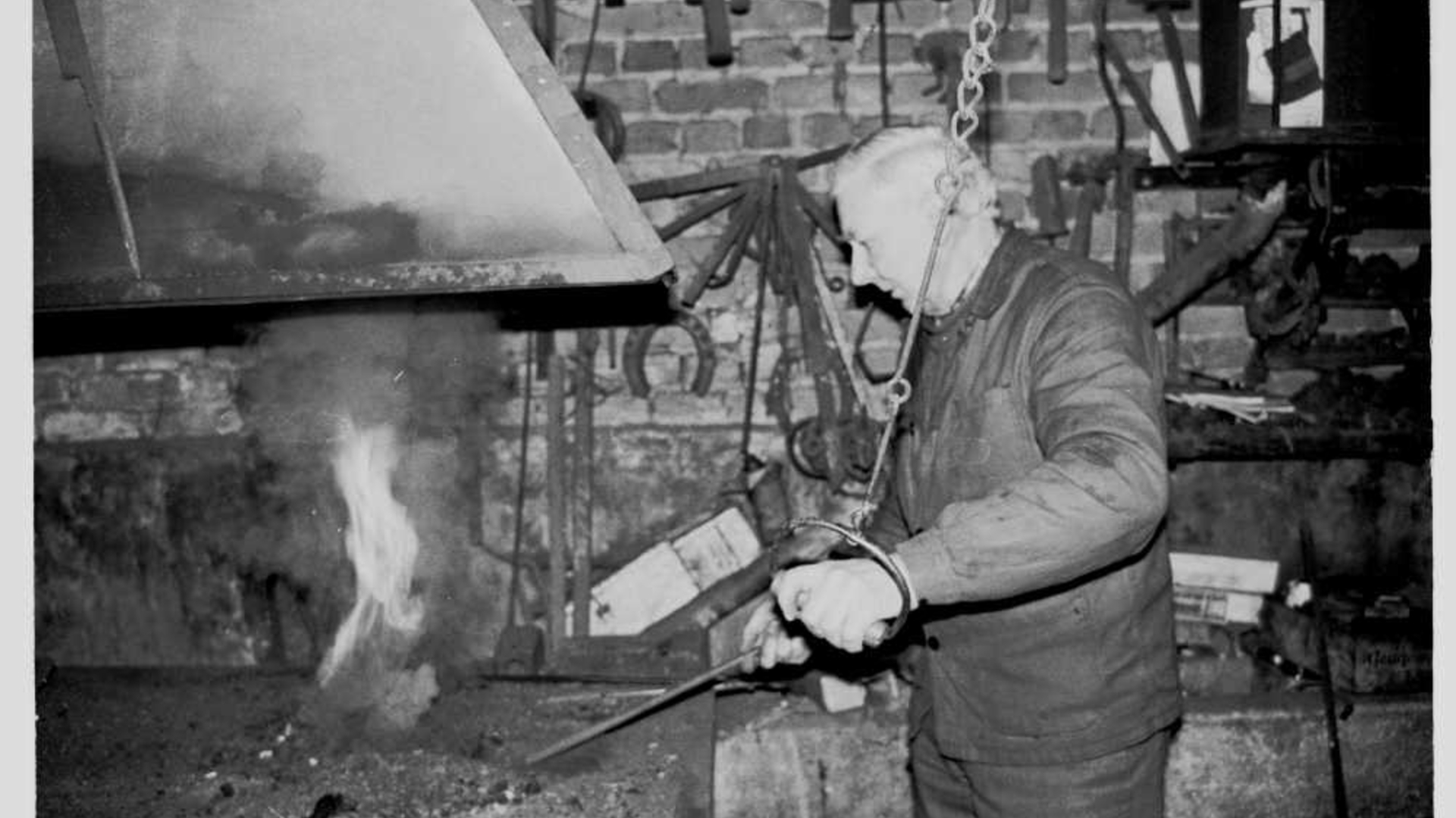 André Duterque, forgeron à Blanchefosse-et-Bay