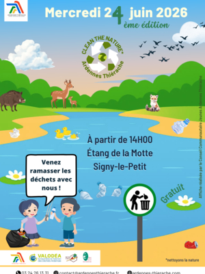 affiche du conseil communautaire jeunes pour la marche de ramassage des déchets