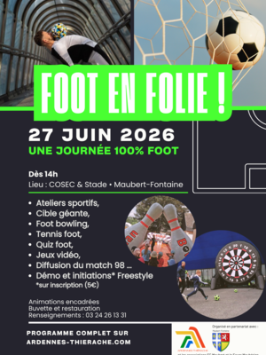 affiche animation foot en folie