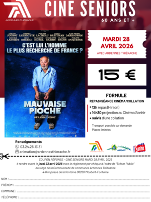 Ciné séniors avril