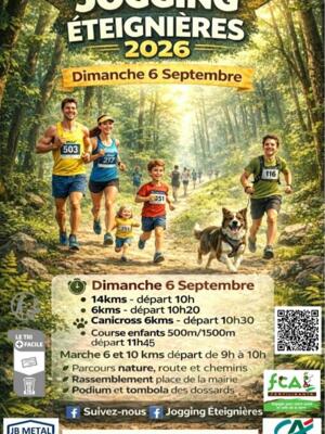 jogging 2026 Eteignières