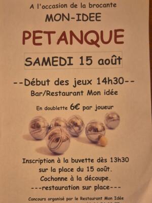 Pétanque Mon Idée 15.08