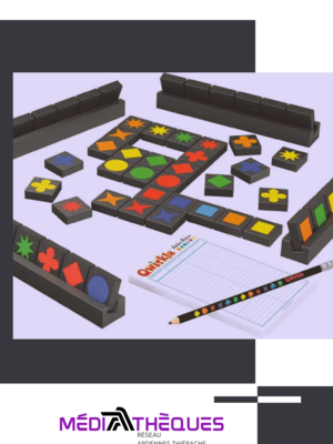 escale jeux en médiathèque : stratégie Qwirkle