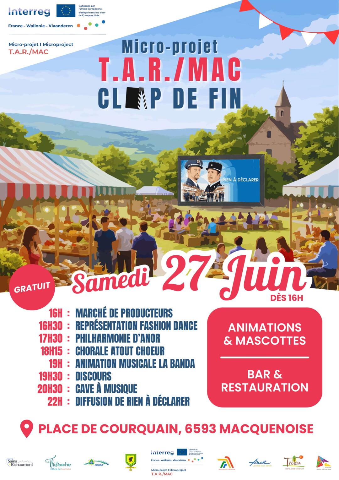 affiche de l'évènement de cloture TARMAC