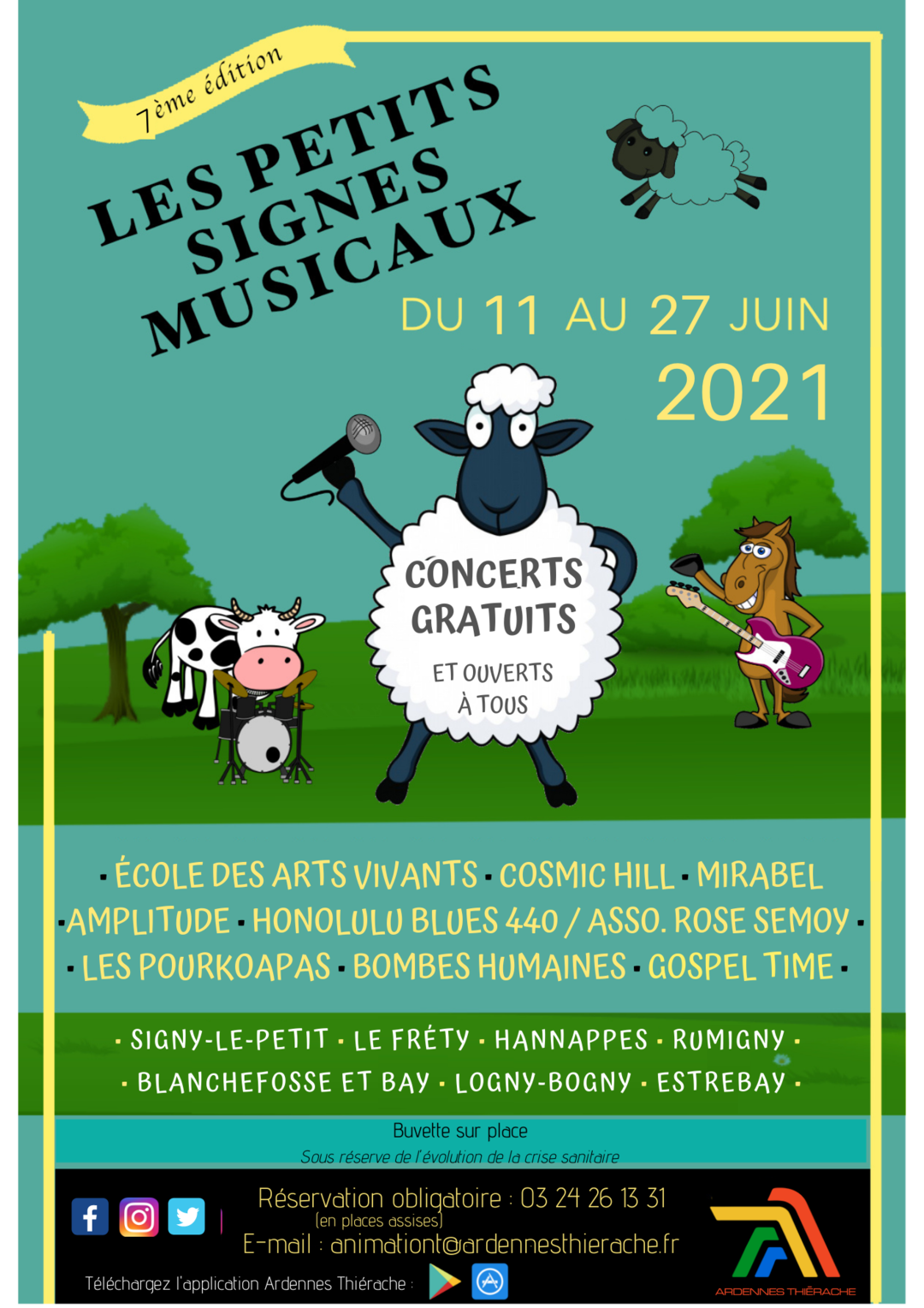 affiche festival des petits signes musicaux 2021
