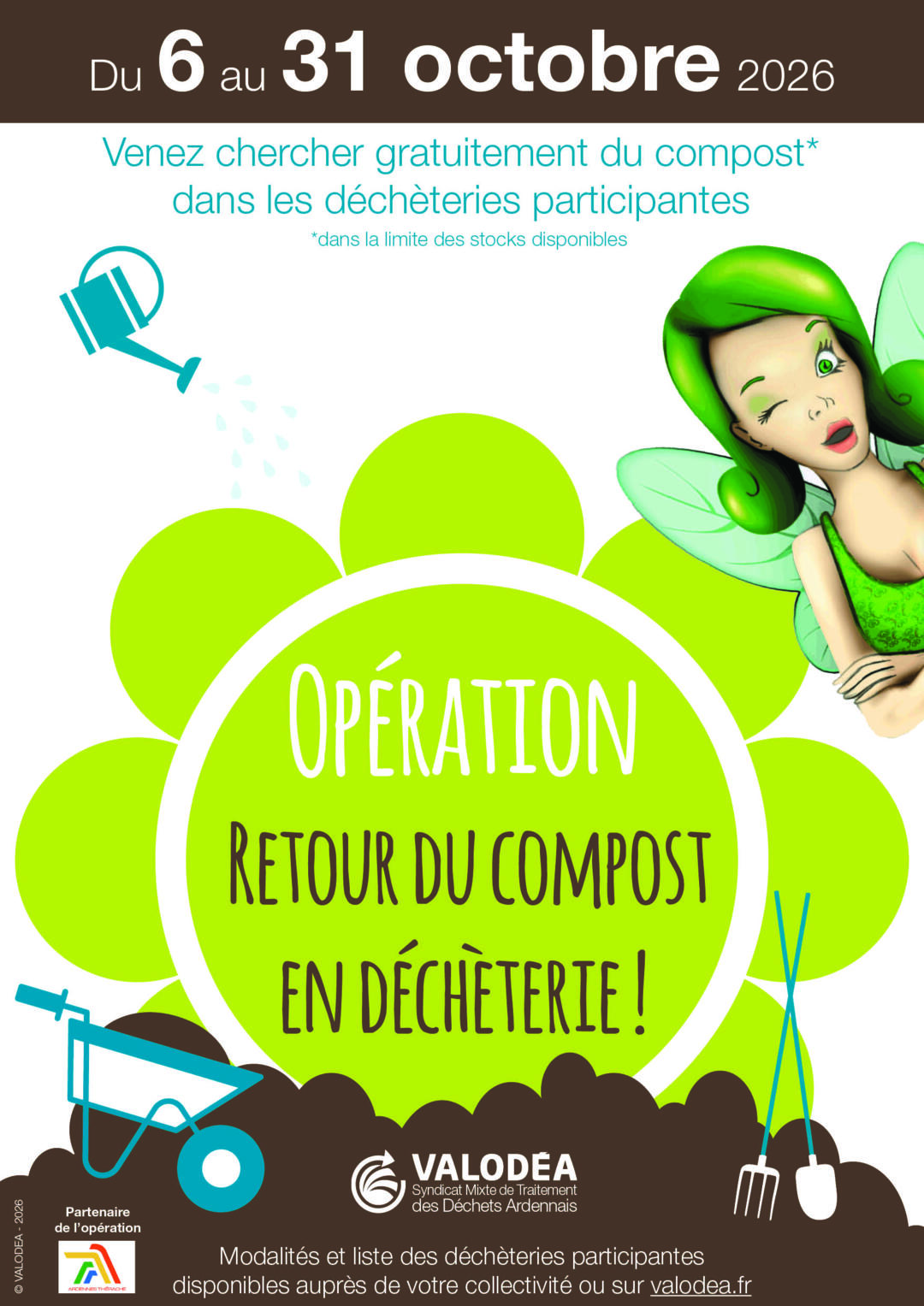 Affiche de l'action Retour du compost en déchèterie 20è édition