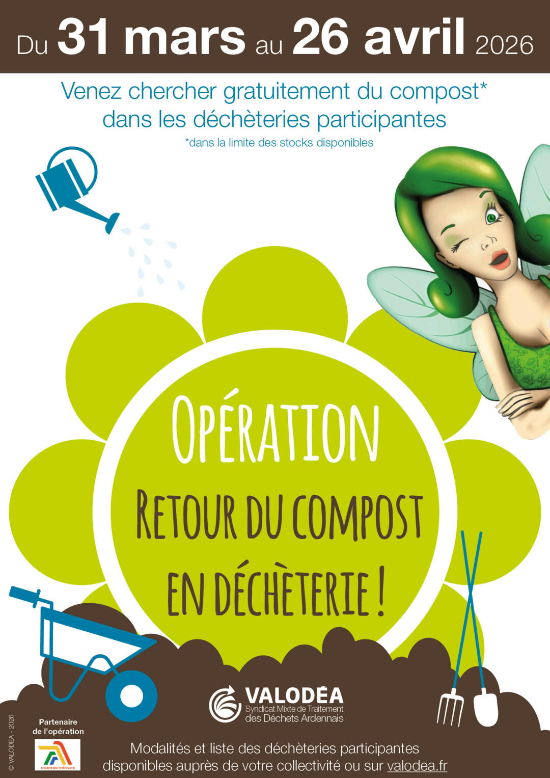 Retour du compost en déchèterie du 31 mars au 26 avril 2026