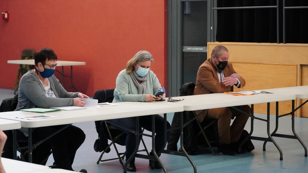 Les membres de la DDT  à la reunion copil pour la concertation