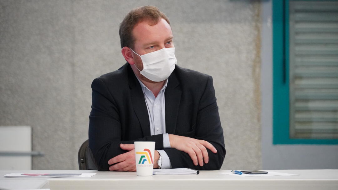 Miguel Leroy  à la reunion copil pour la concertation