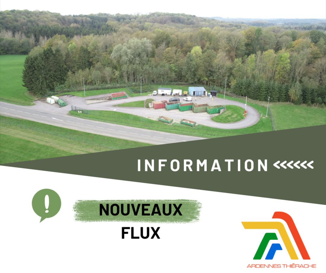 info nouveaux flux en déchèterie