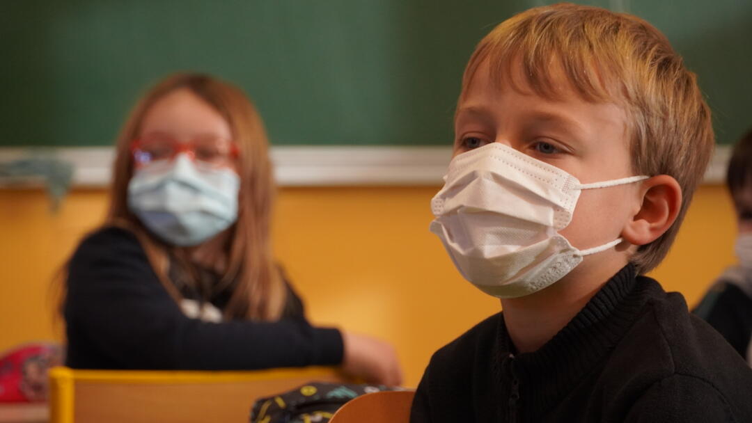 Masques enfants école Rouvroy sur Audry 2020 