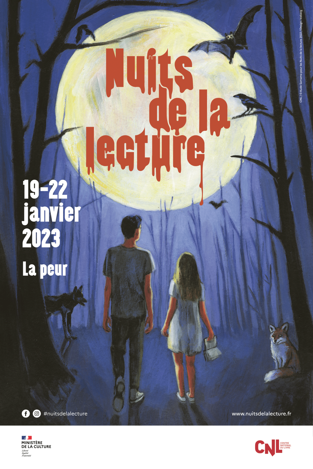affiche nuits lecture 2023