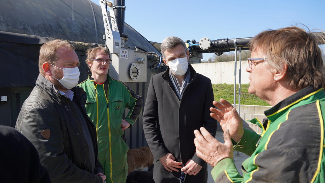 visite méthaniseur migneaux mars 2021 
