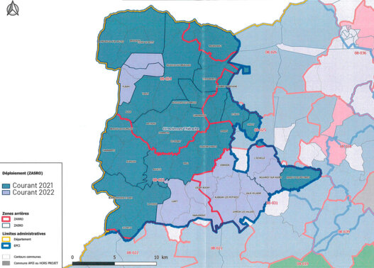 Losange : planning de déploiement de la fibre optique