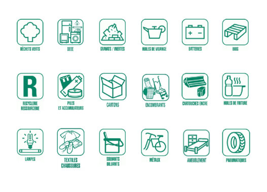 Ce que vous pouvez apporter en déchetterie.