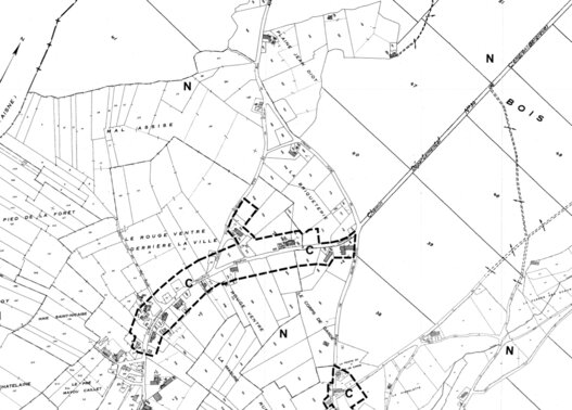 Plan la Neuville aux joutes
