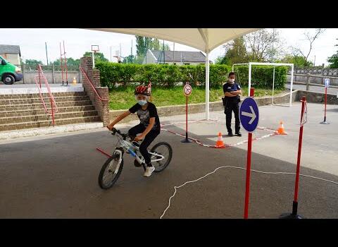 Police municipale mutualisée fait passer le permis vélo 2021