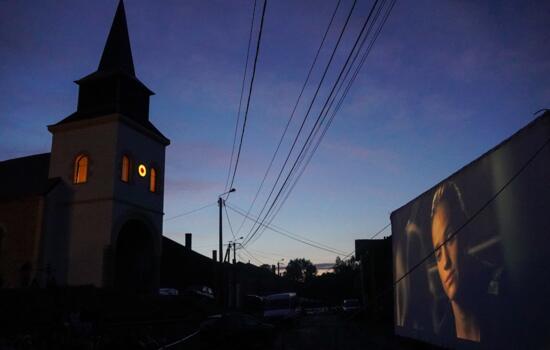 Inauguration cinema en plein air Chilly