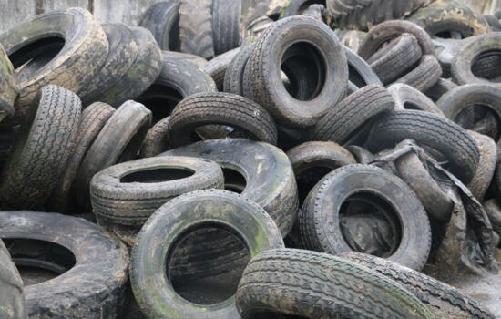 Collecte de pneus ensilage