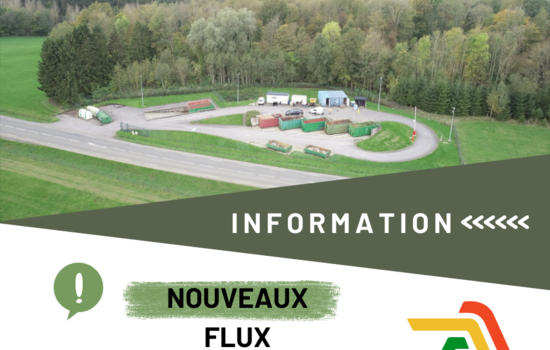 info nouveaux flux en déchèterie