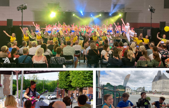 photos des élèves en public