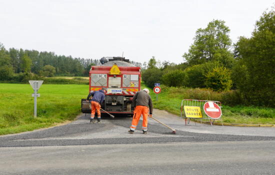 Travaux voirie eteigniere route de foulzy 